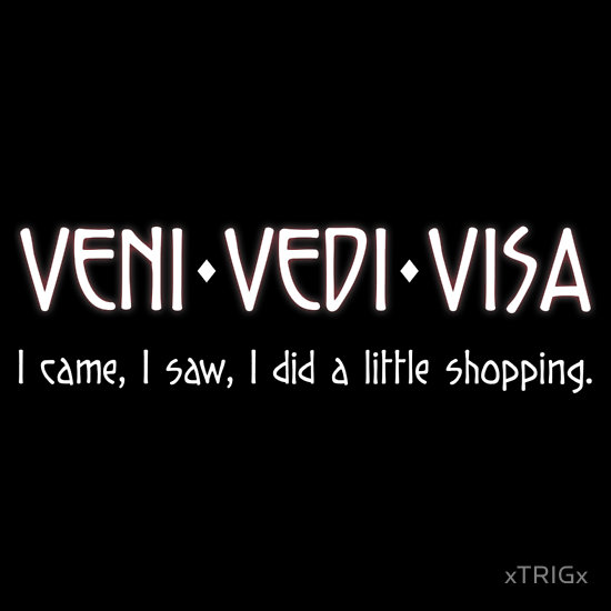 Should probably be veni vIdi visa